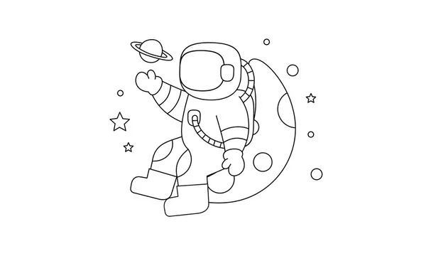 Dibujos para colorear e imprimir Astronaut