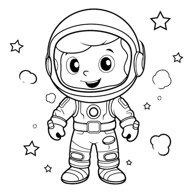 Dibujos para colorear e imprimir Astronaut