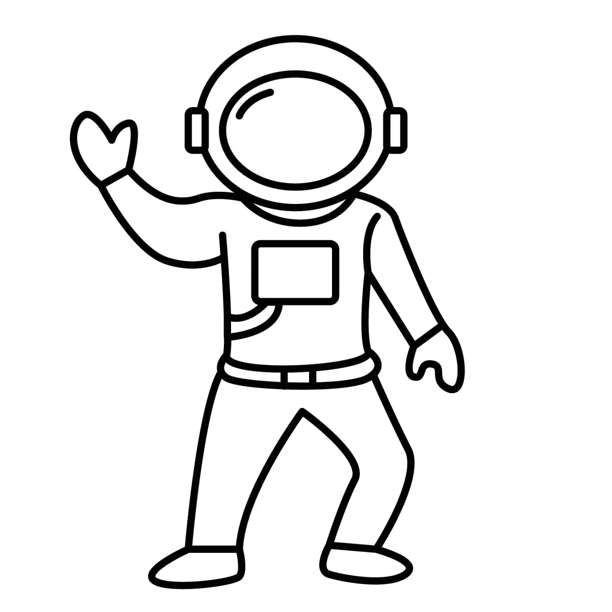 Dibujos para colorear e imprimir Astronaut