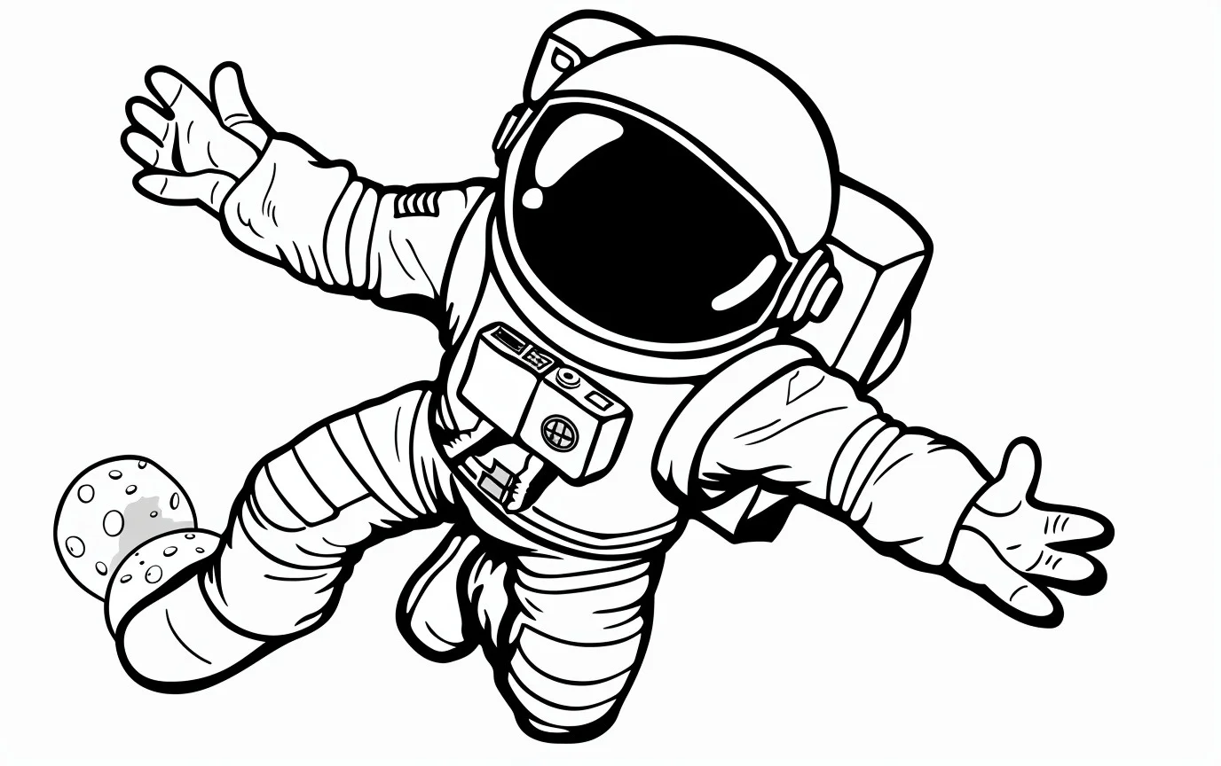 Dibujos para colorear e imprimir Astronaut