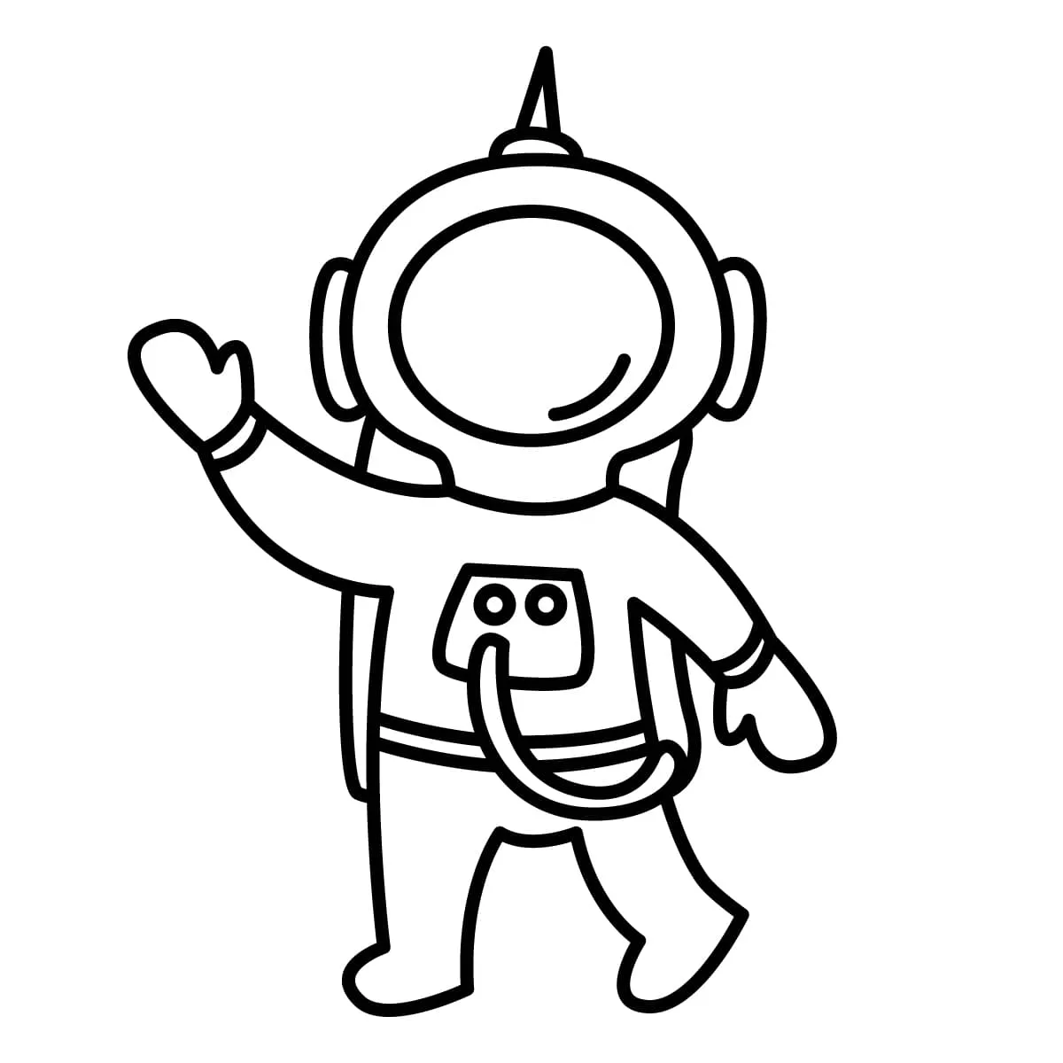 Dibujos para colorear e imprimir Astronaut