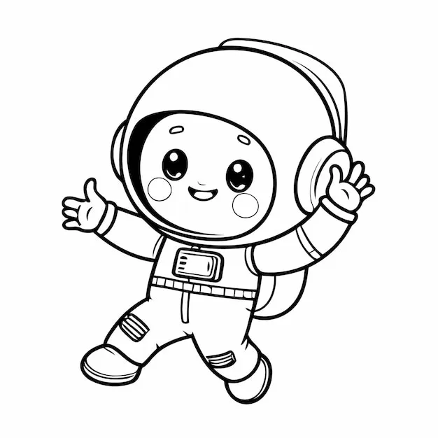 Dibujos para colorear e imprimir Astronaut