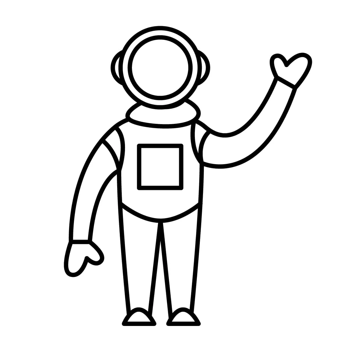 Dibujos para colorear e imprimir Astronaut