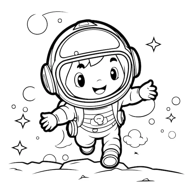 Dibujos para colorear e imprimir Astronaut