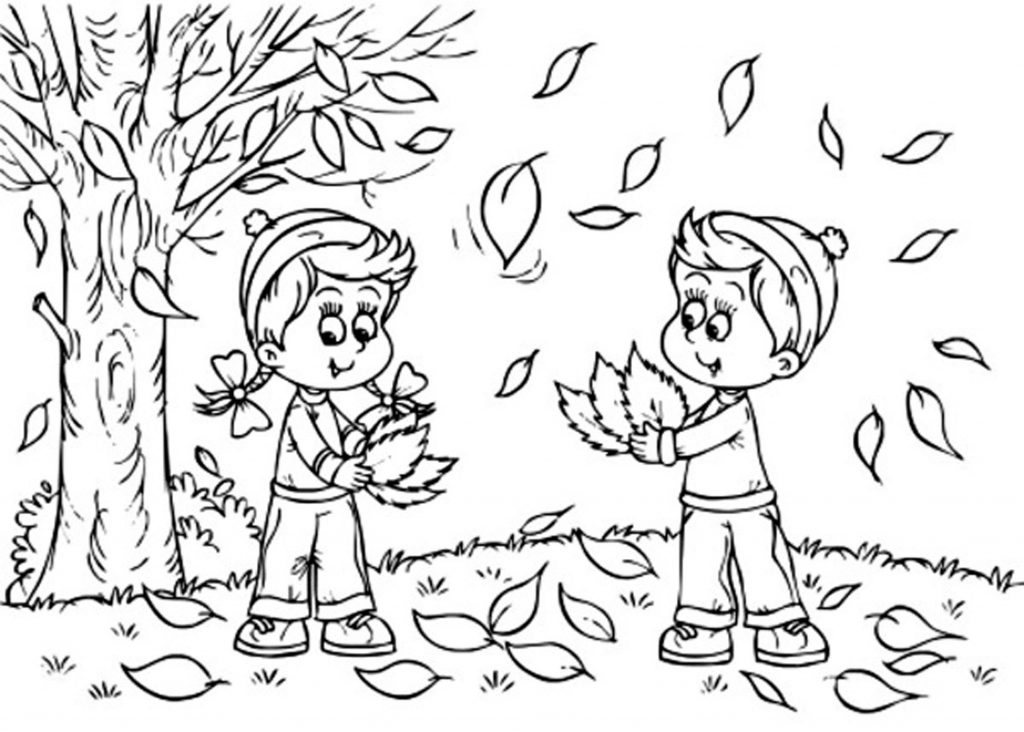 Dibujos para colorear e imprimir Autumn Leaves