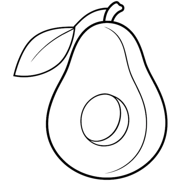 Dibujos para colorear e imprimir Avocado