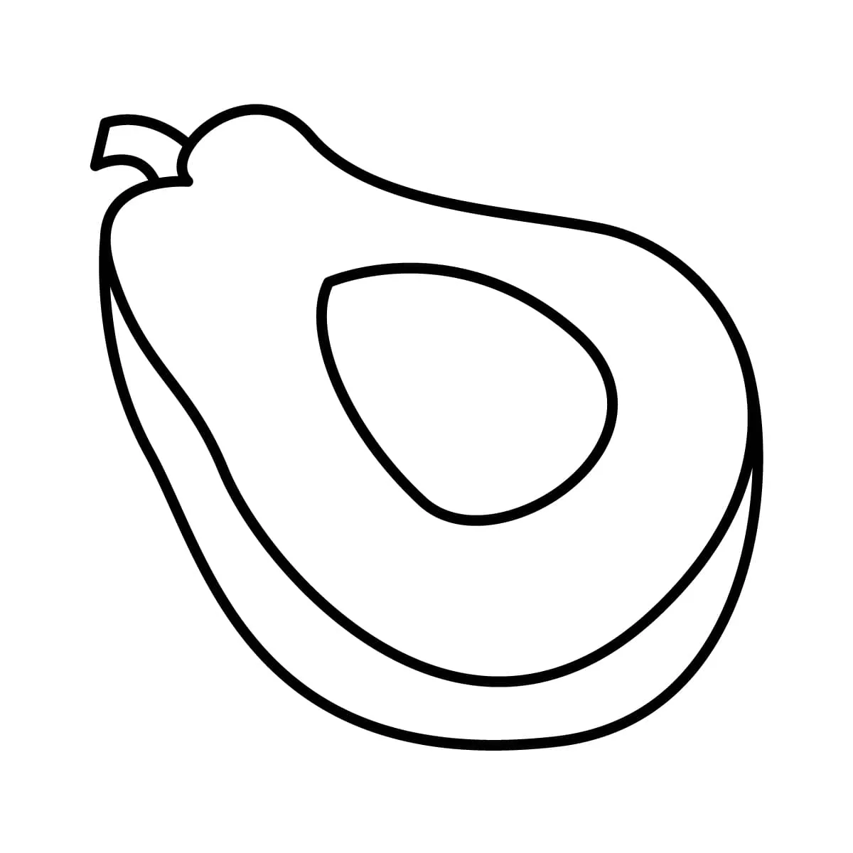 Dibujos para colorear e imprimir Avocado