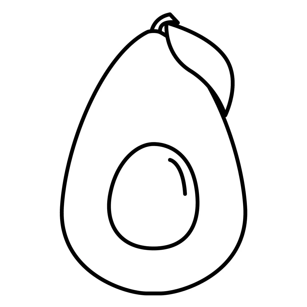 Dibujos para colorear e imprimir Avocado