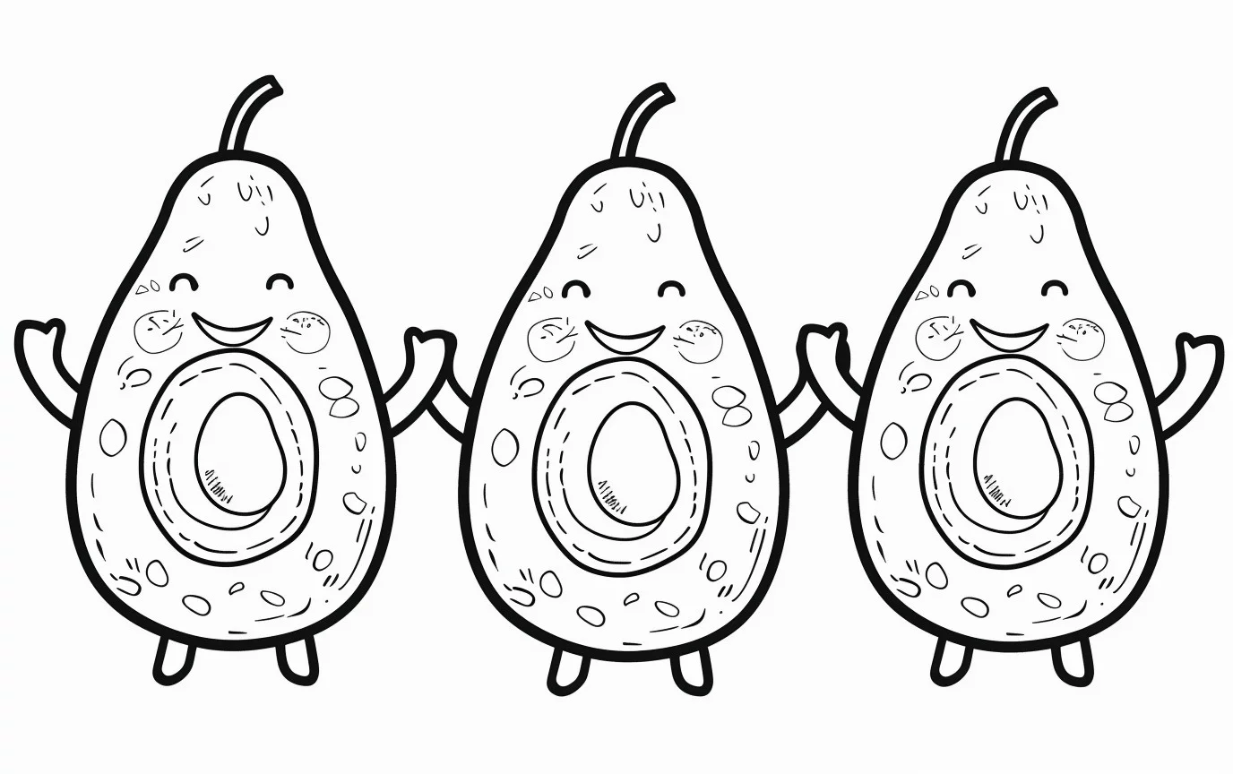 Dibujos para colorear e imprimir Avocado