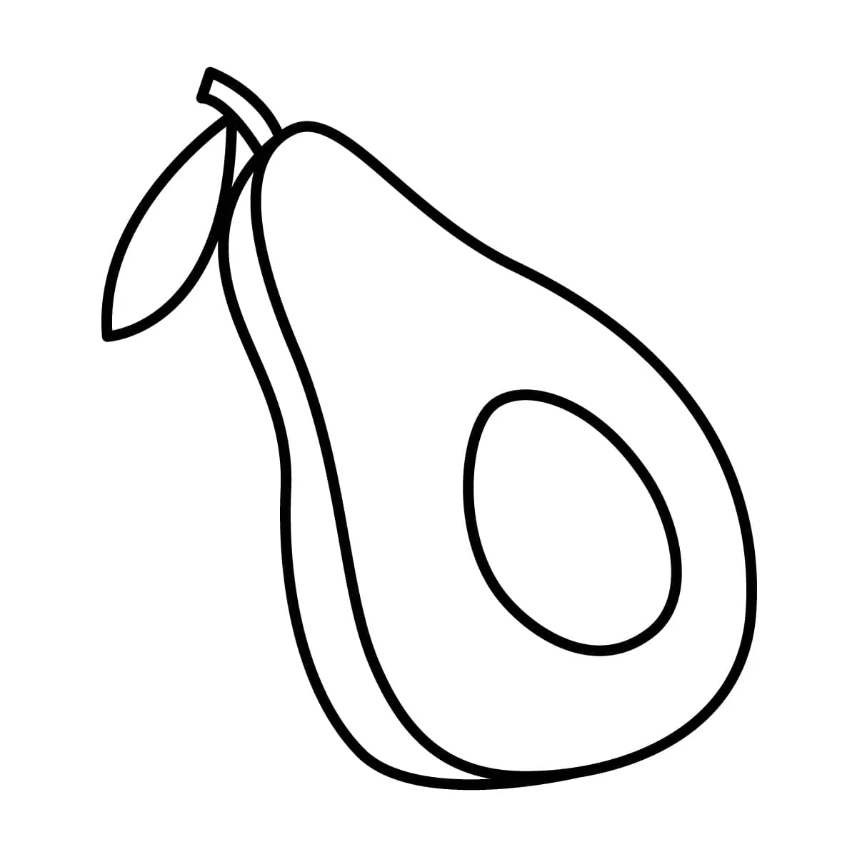 Dibujos para colorear e imprimir Avocado