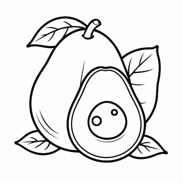 Dibujos para colorear e imprimir Avocado