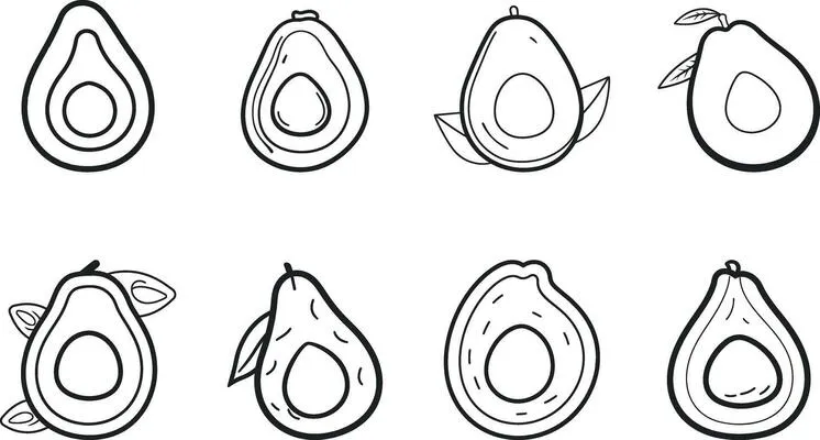 Dibujos para colorear e imprimir Avocado