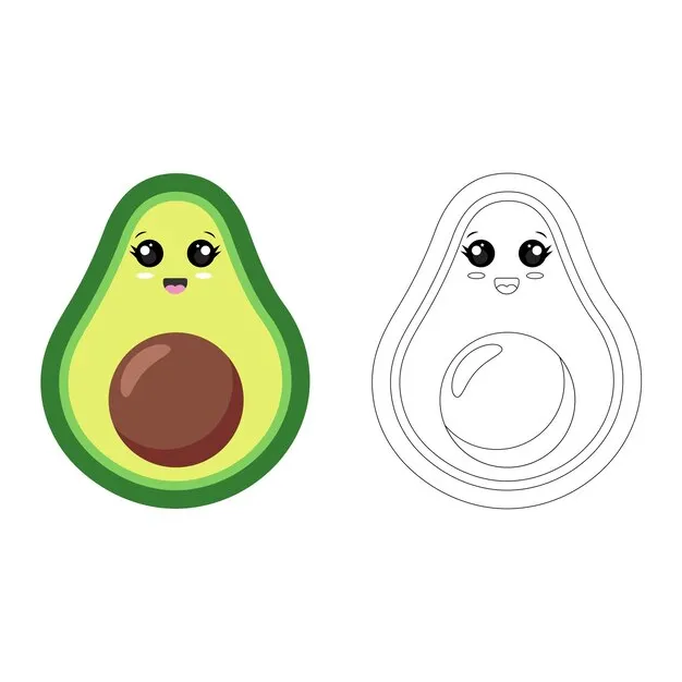 Dibujos para colorear e imprimir Avocado