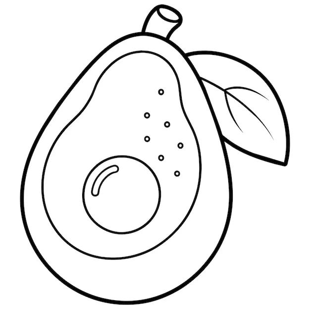 Dibujos para colorear e imprimir Avocado