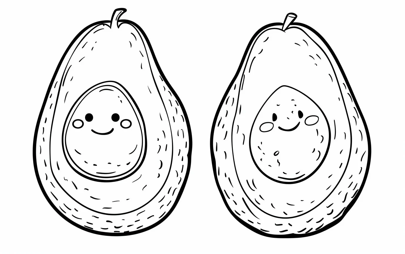 Dibujos para colorear e imprimir Avocado