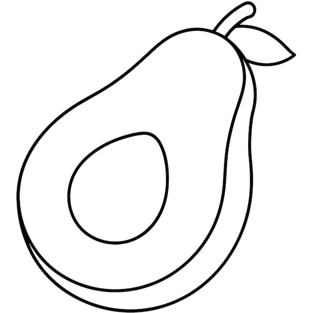 Dibujos para colorear e imprimir Avocado