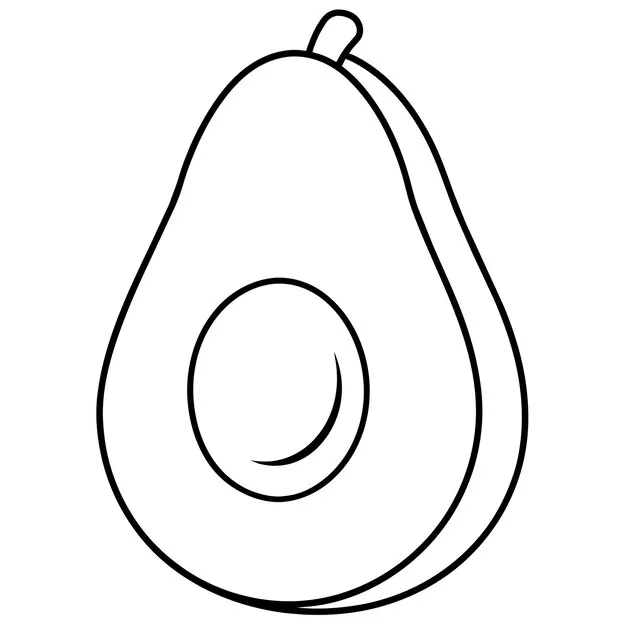 Dibujos para colorear e imprimir Avocado