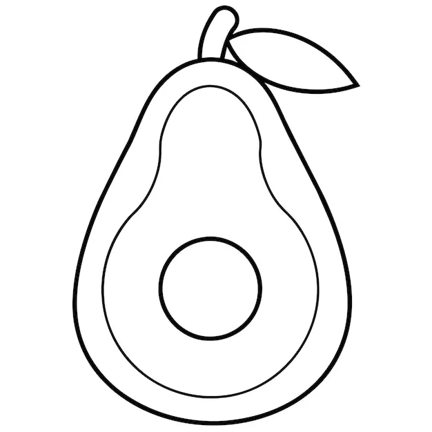 Dibujos para colorear e imprimir Avocado