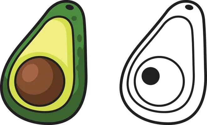 Dibujos para colorear e imprimir Avocado