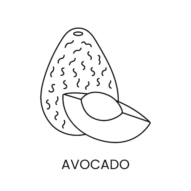 Dibujos para colorear e imprimir Avocado