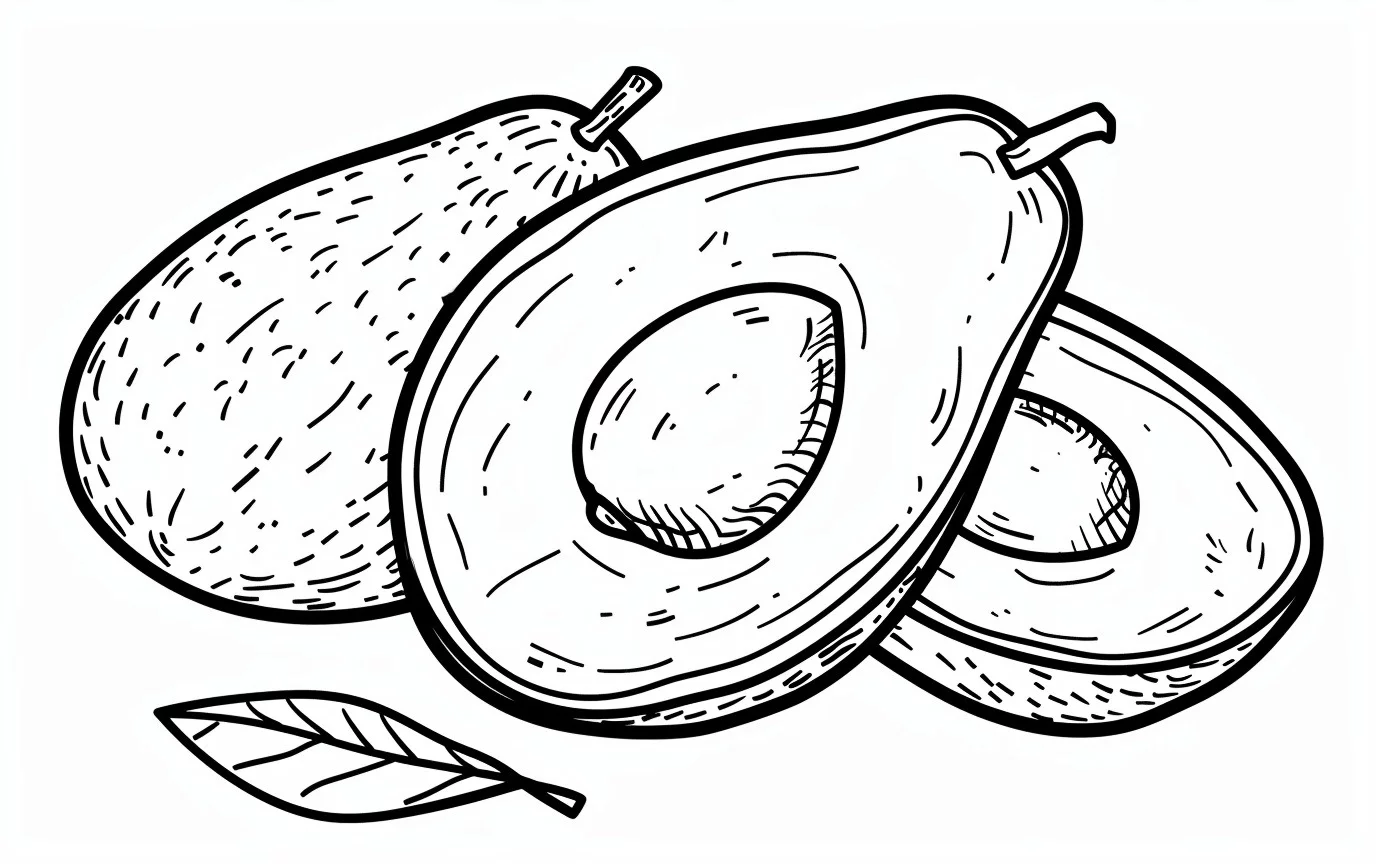 Dibujos para colorear e imprimir Avocado