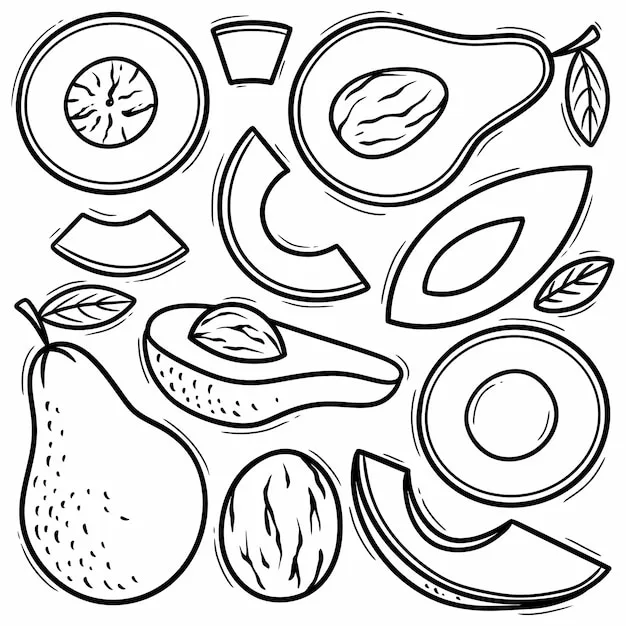 Dibujos para colorear e imprimir Avocado