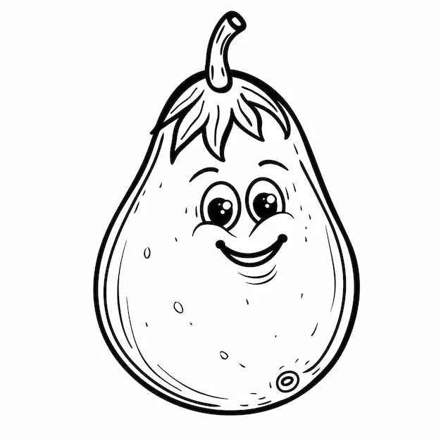 Dibujos para colorear e imprimir Avocado