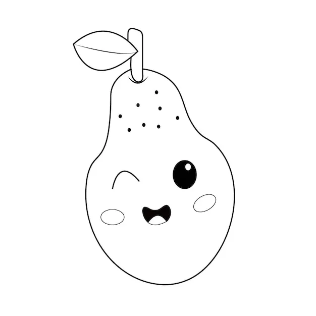 Dibujos para colorear e imprimir Avocado