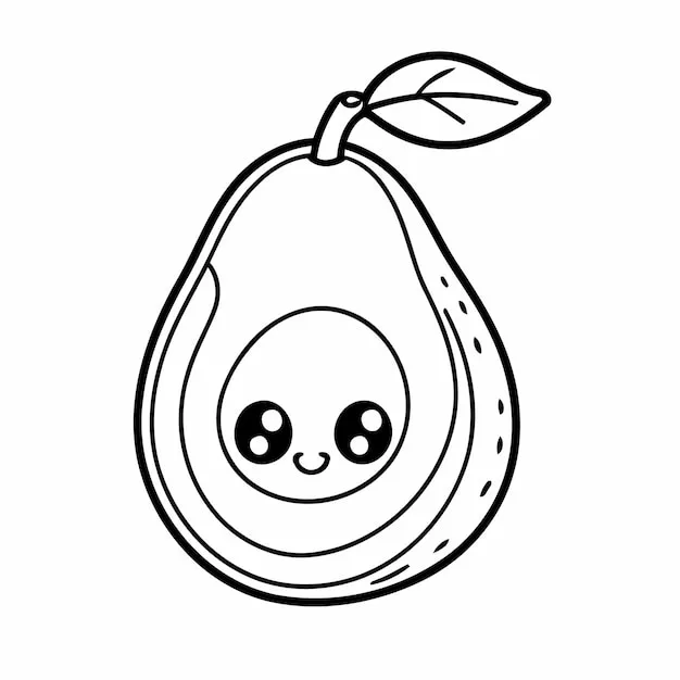 Dibujos para colorear e imprimir Avocado