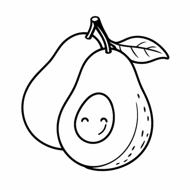 Dibujos para colorear e imprimir Avocado