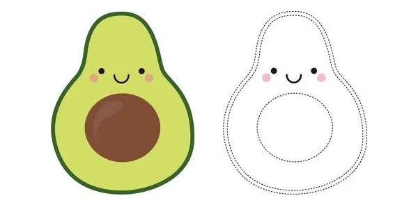 Dibujos para colorear e imprimir Avocado