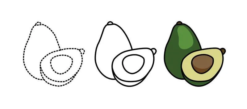 Dibujos para colorear e imprimir Avocado