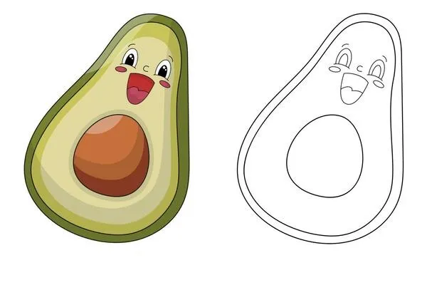 Dibujos para colorear e imprimir Avocado