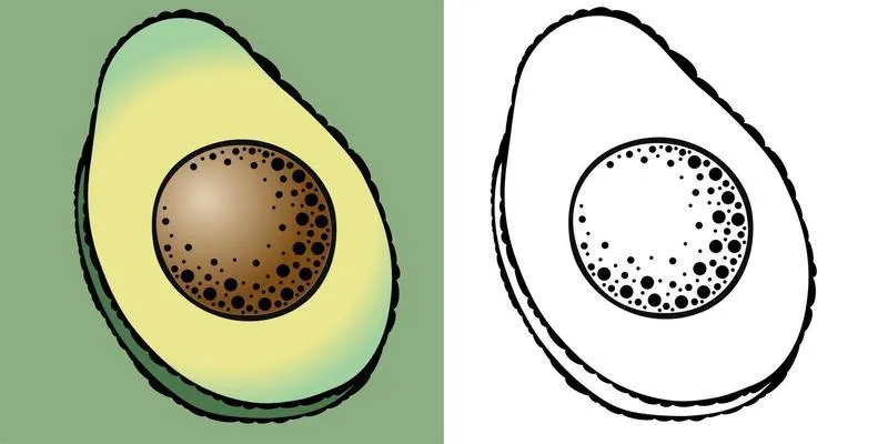 Dibujos para colorear e imprimir Avocado