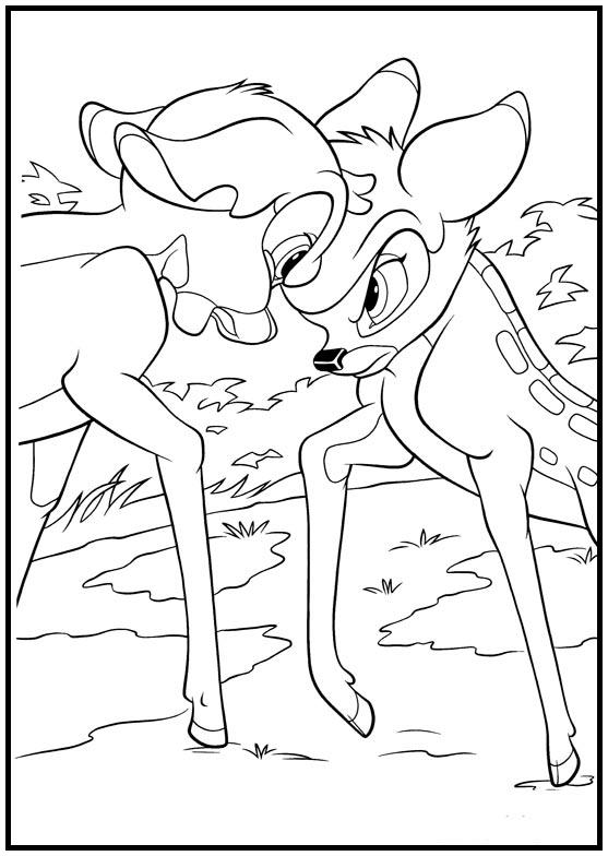 Dibujos para colorear e imprimir Bambi