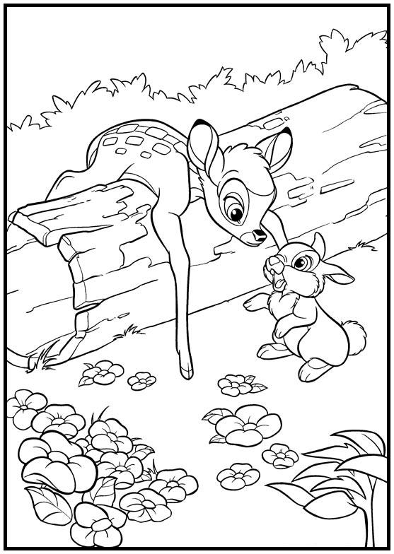 Dibujos para colorear e imprimir Bambi