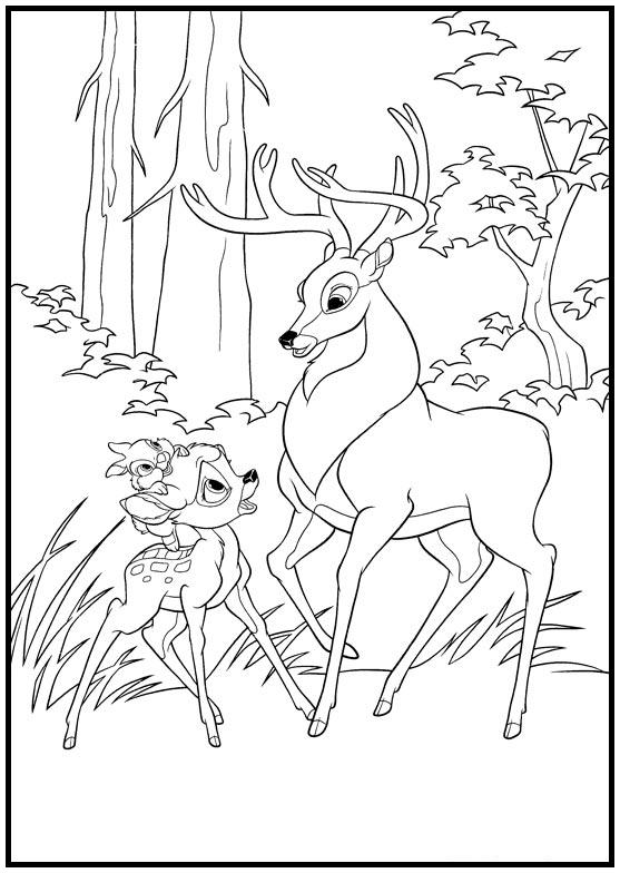 Dibujos para colorear e imprimir Bambi