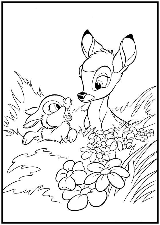 Dibujos para colorear e imprimir Bambi