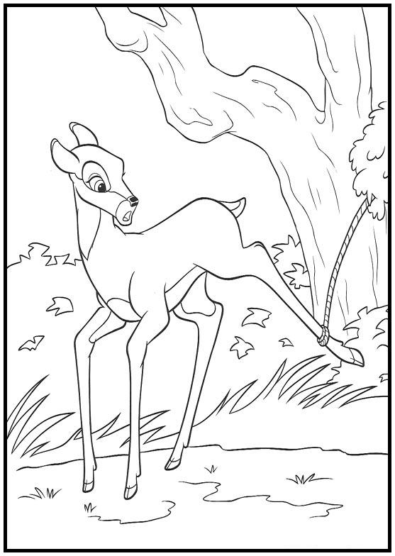 Dibujos para colorear e imprimir Bambi