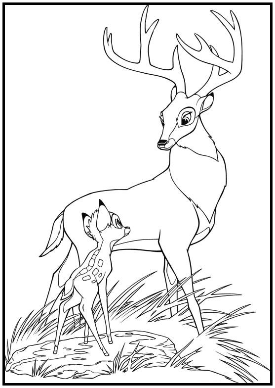 Dibujos para colorear e imprimir Bambi