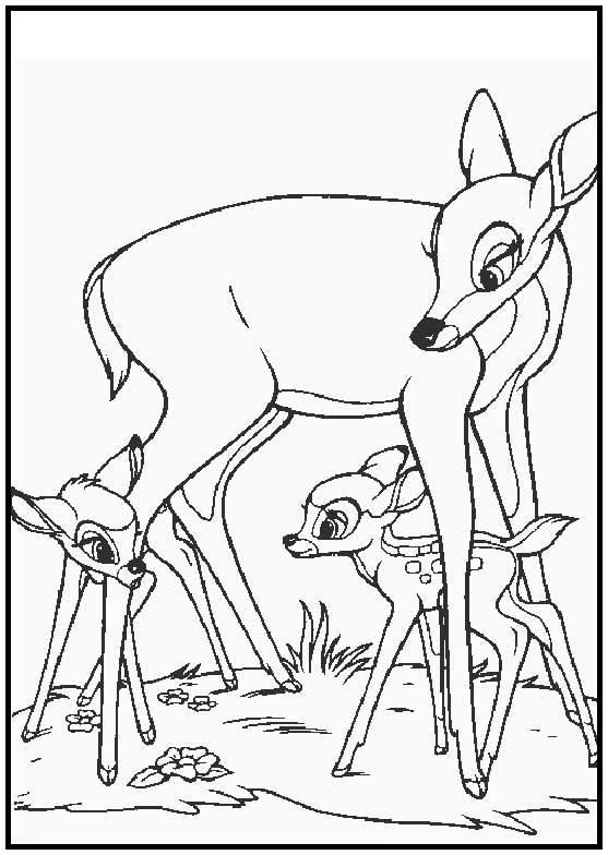 Dibujos para colorear e imprimir Bambi