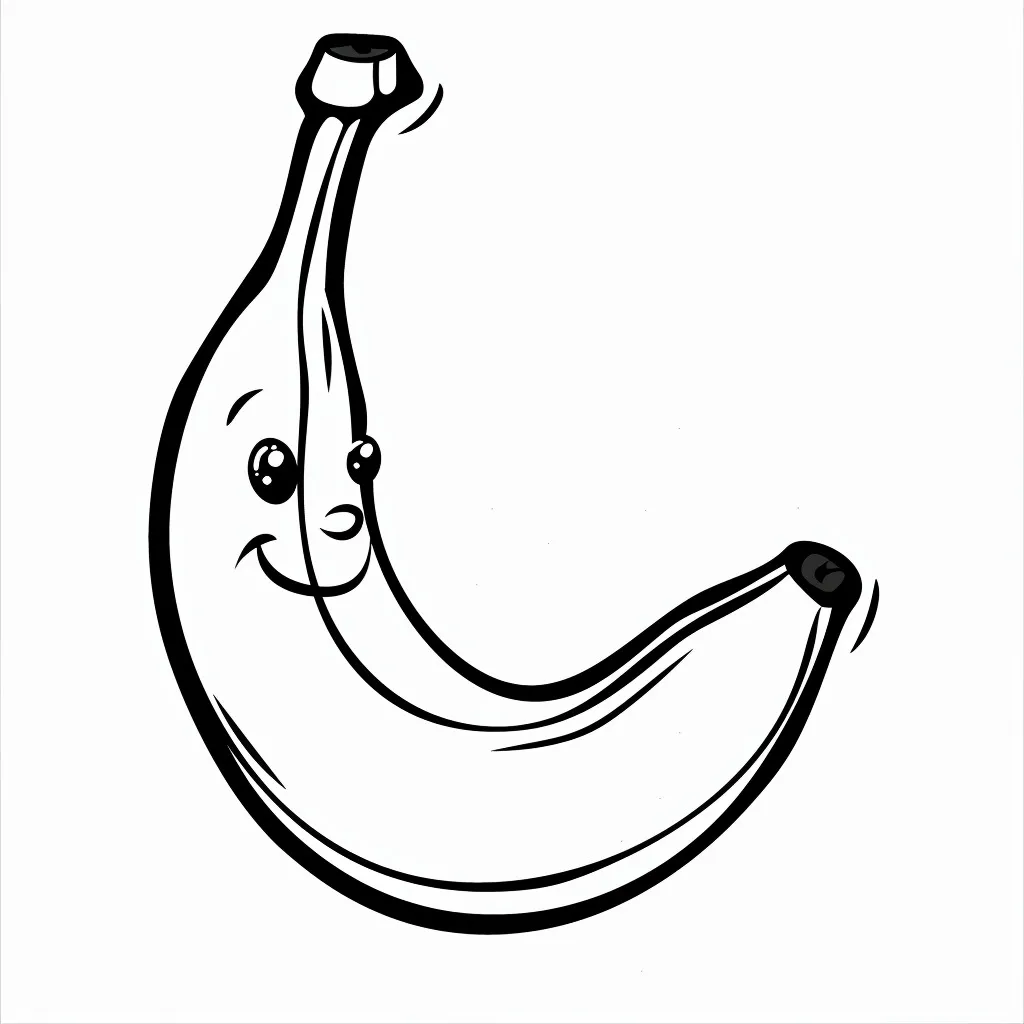 Dibujos para colorear e imprimir Banana