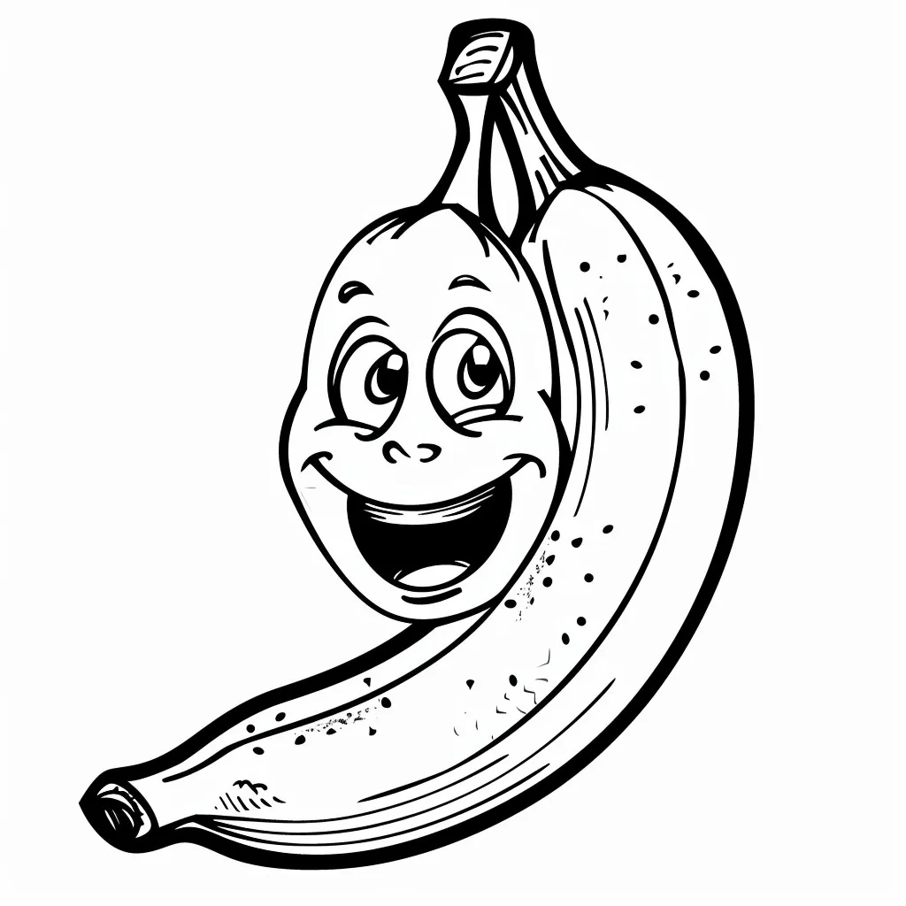 Dibujos para colorear e imprimir Banana