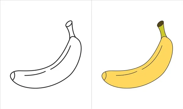 Dibujos para colorear e imprimir Banana