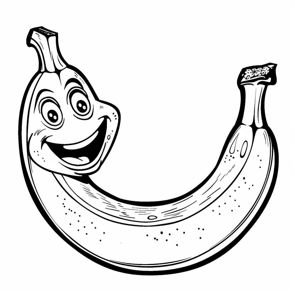 Dibujos para colorear e imprimir Banana