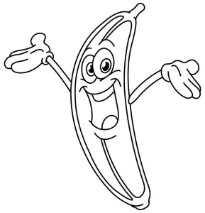 Banana coloring pages 35