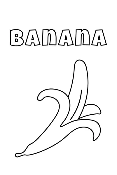 Dibujos para colorear e imprimir Banana