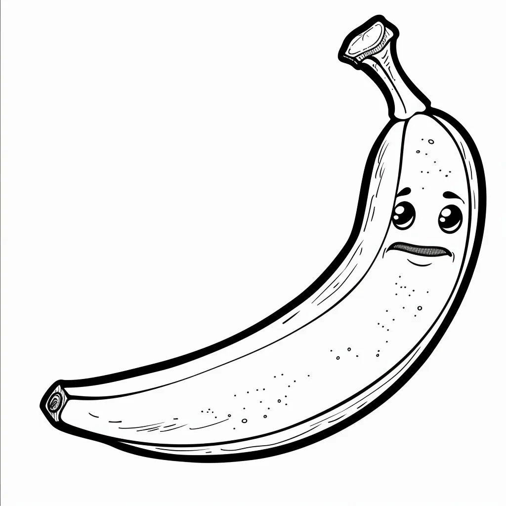 Dibujos para colorear e imprimir Banana