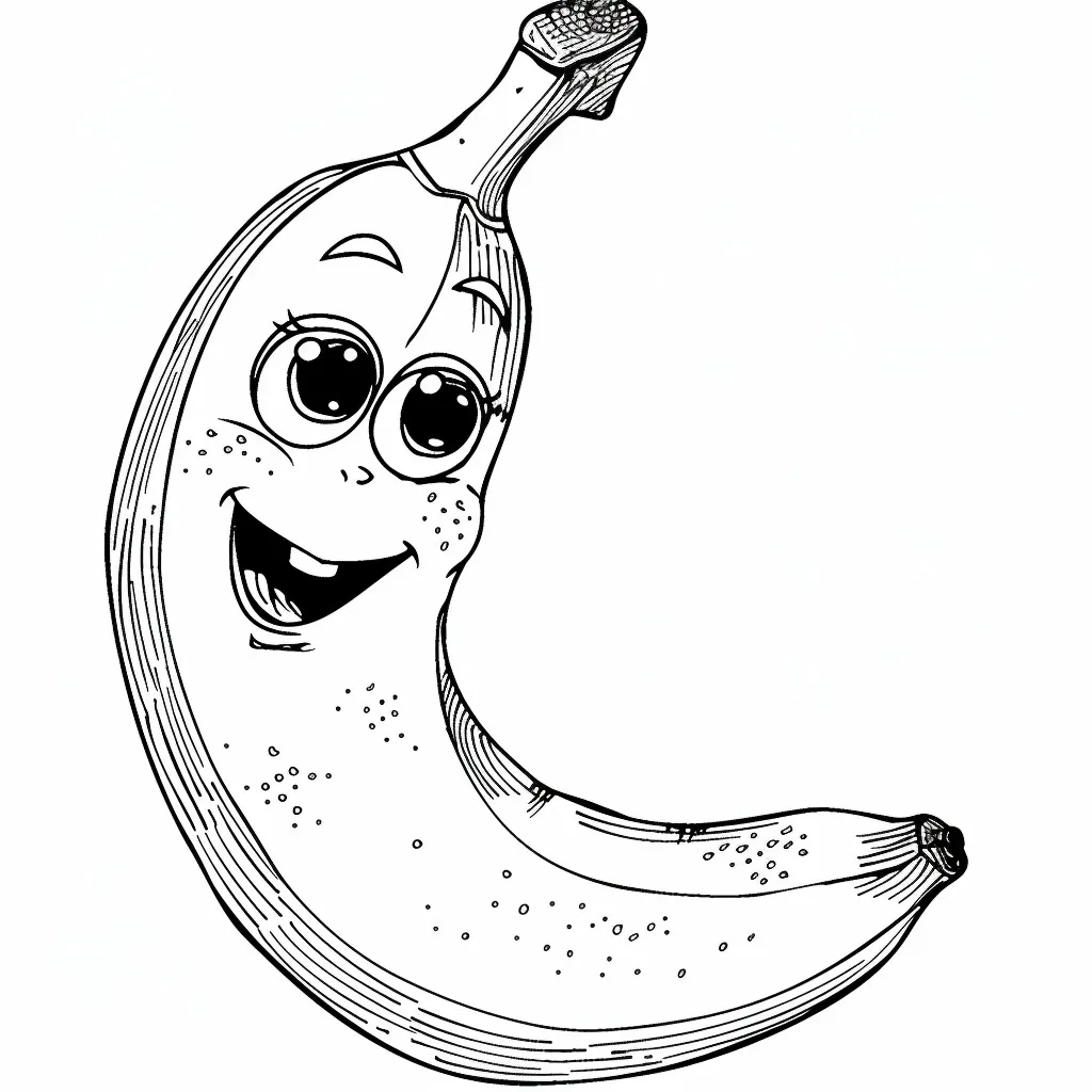 Dibujos para colorear e imprimir Banana