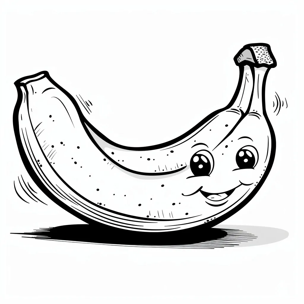 Dibujos para colorear e imprimir Banana